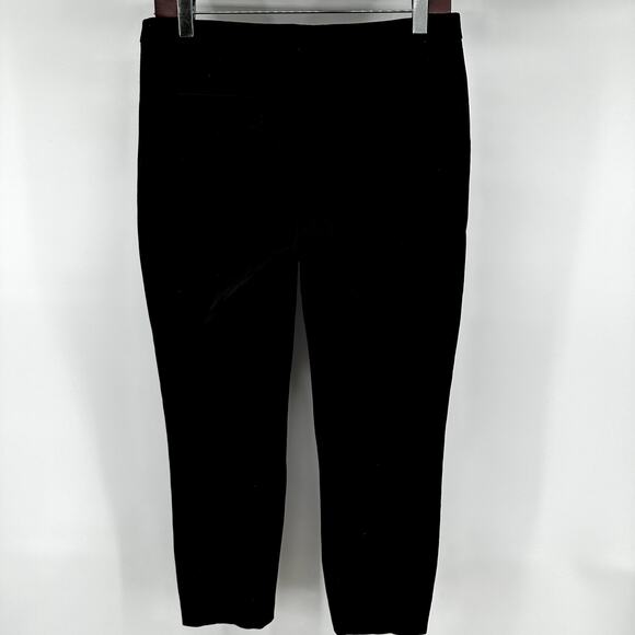 J. Crew Martie Pants Stretch Pleated Cotton High Rise Crop Pockets Black 4 - Picture 7 of 7